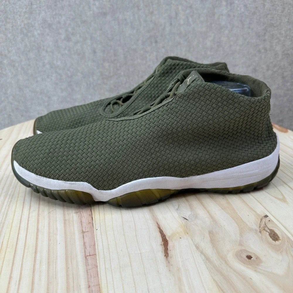 Air Jordan Future Iguana Green‎ 656503-201 Mens 2014 Rare Woven Sneakers SZ 15